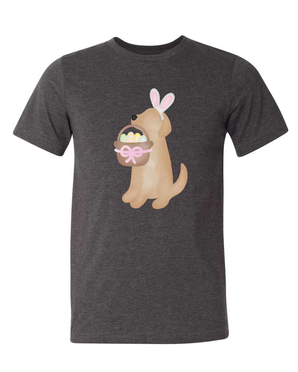 Dog Girl Yellow Lab Easter Tee