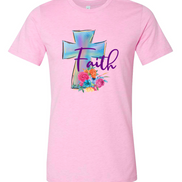 Faith Watercolor Cross Tee
