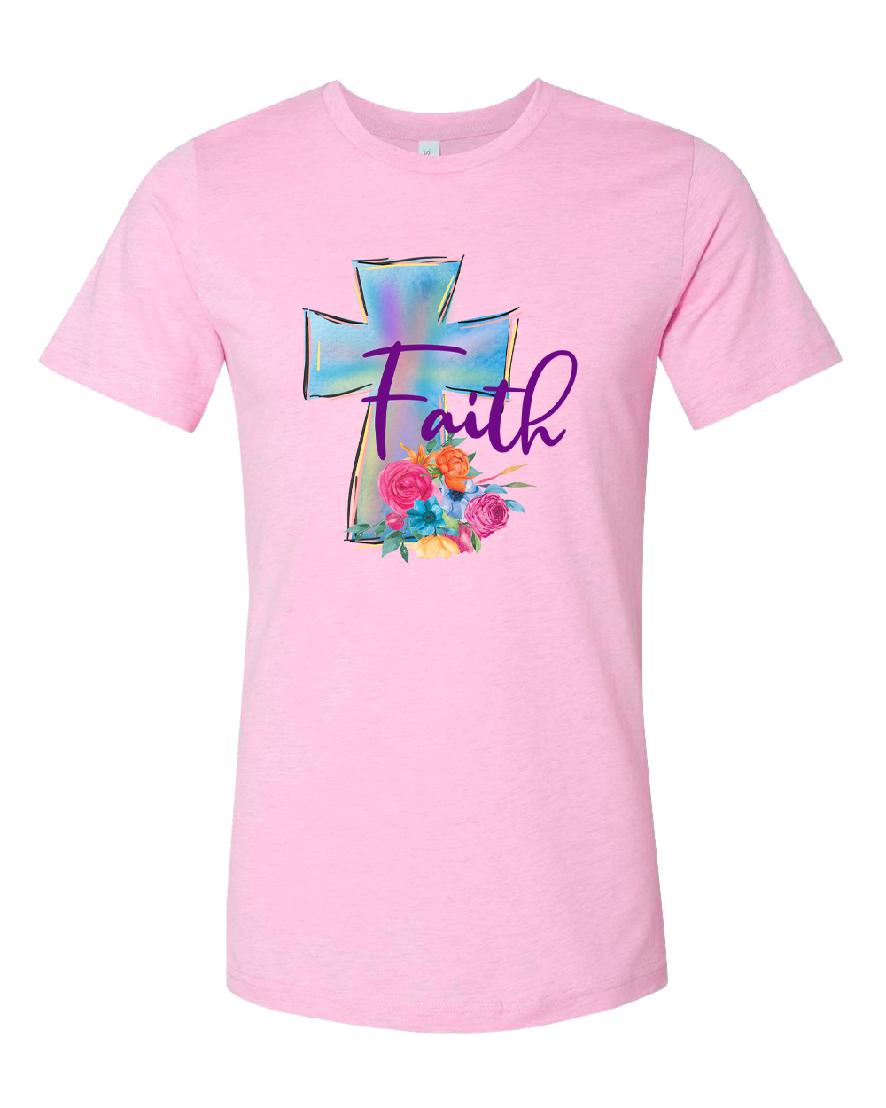 Faith Watercolor Cross Tee