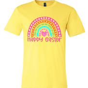 Monogram Happy Easter Rainbow Tee
