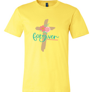 Forgiven Floral Easter Cross Tee
