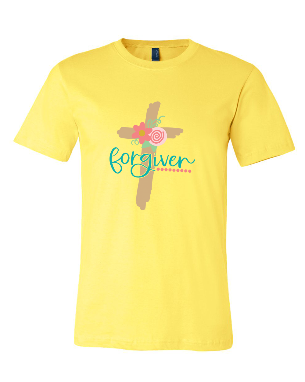 Forgiven Floral Easter Cross Tee