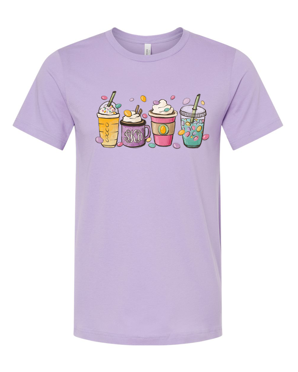 Monogram Coffe Latte Easter Drinks Tee