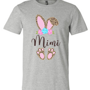 Cheetah Leopard Print Bunny Ears with Mimi Easter Tee