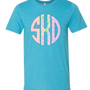 Easter Print Big Monogram Tee