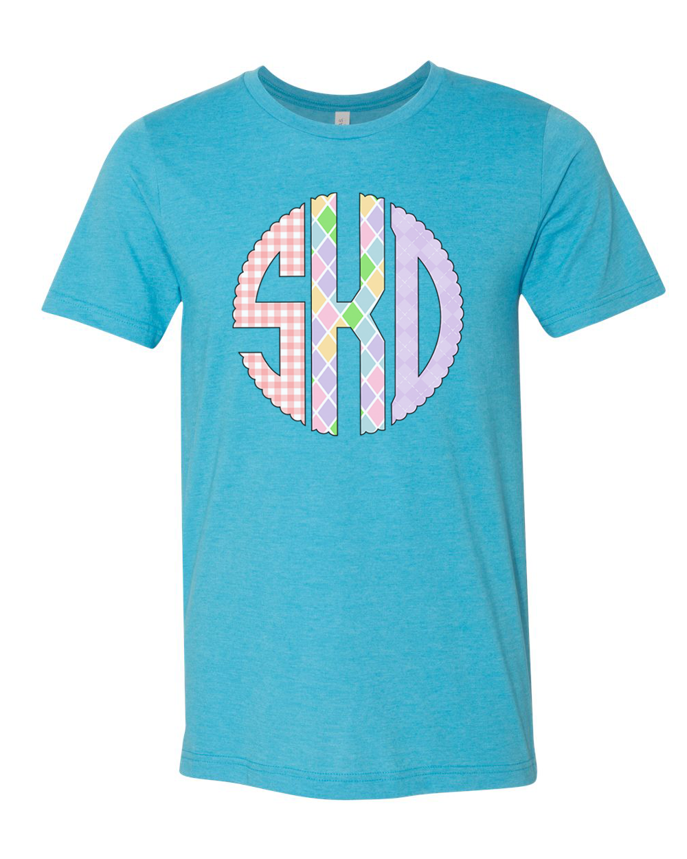 Easter Print Big Monogram Tee