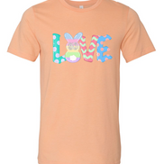 Monogram Bunny LOVE Easter Tee
