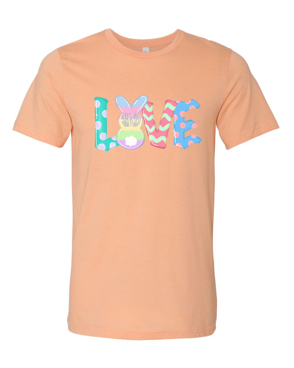 Monogram Bunny LOVE Easter Tee
