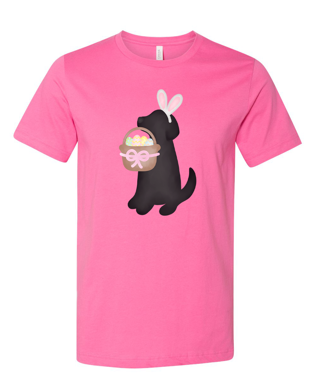 Dog Girl Black Lab Easter Tee