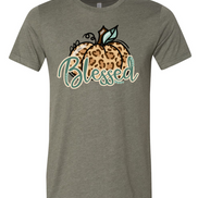 Blessed Leopard Pumpkin Shirt