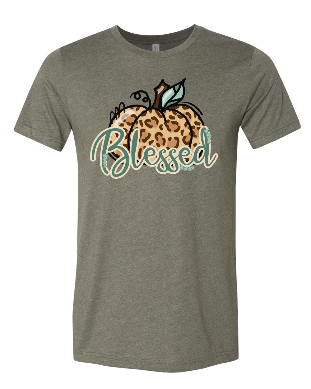 Blessed Leopard Pumpkin Shirt