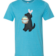 Dog Boy Black Lab Easter Tee