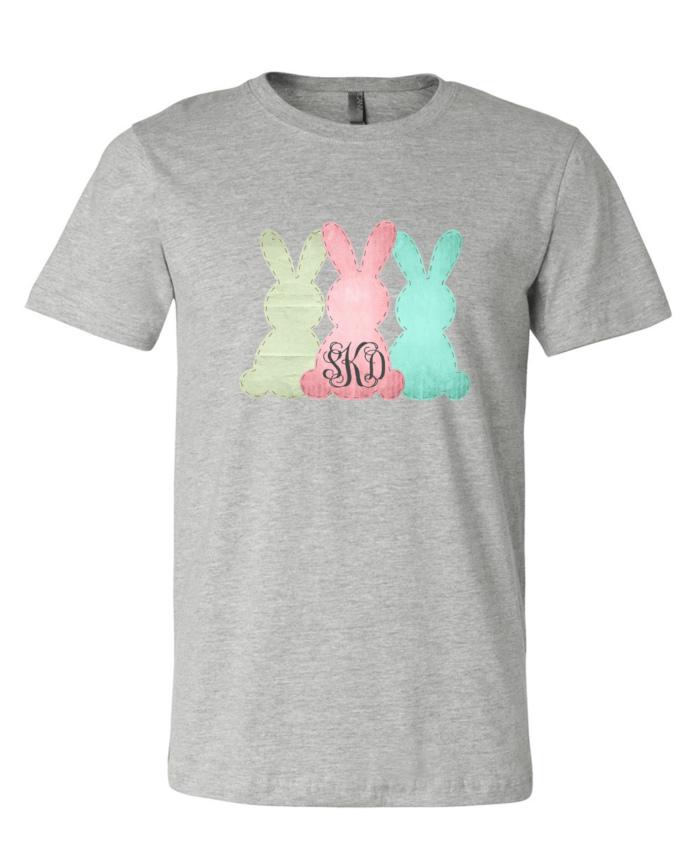 Monogram Bunny Trio Easter Tee