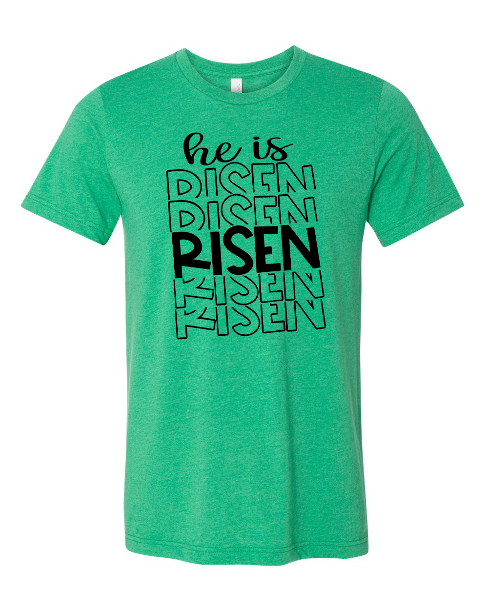 He Is Risen Mirror Print Christian Easter Tee