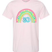 Monogram Easter Rainbow Tee