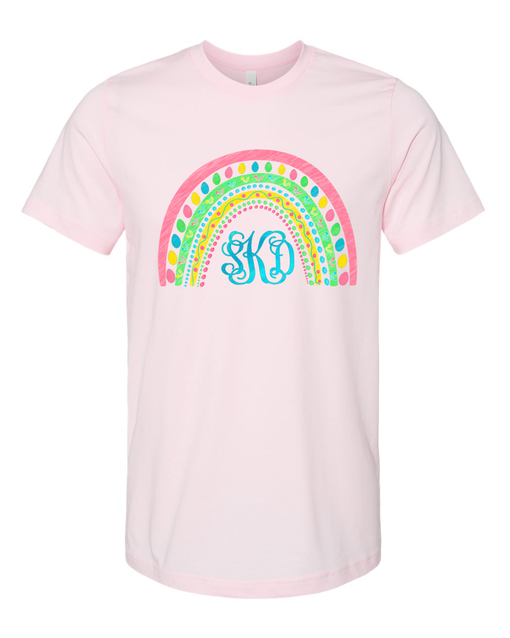 Monogram Easter Rainbow Tee