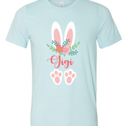 Floral Bunny Ears & Feet with Gigi Easter Tee
