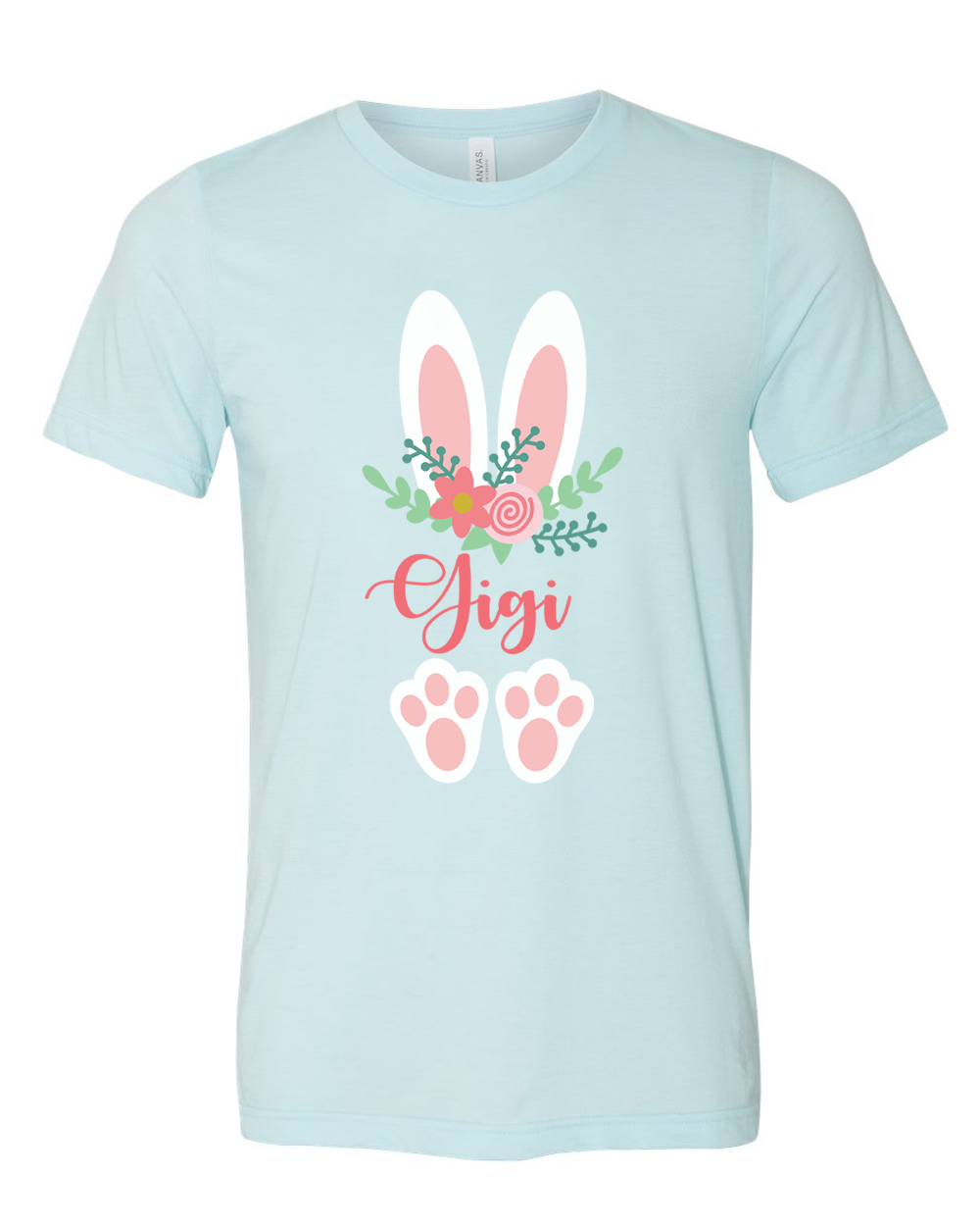 Floral Bunny Ears & Feet with Gigi Easter Tee