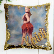 Personalized Flip Sequin Photo Pillow - Too Cute Custom Designs