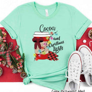 Cocoa and Christmas Lights Tee