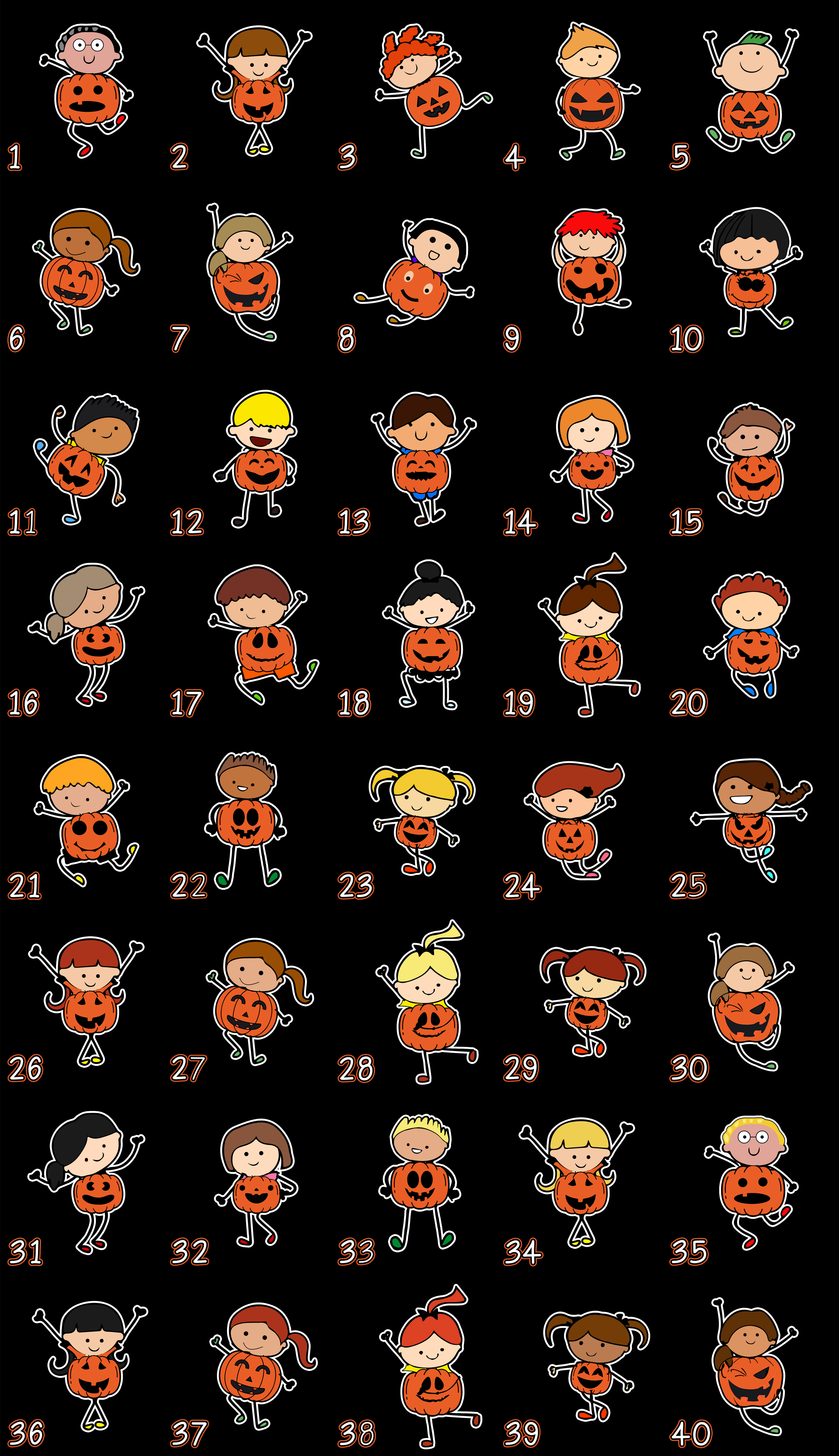 Mom, Grandma, Grandpa etc. Little Pumpkins  ~ Custom Named Kids Pumpkin Tee