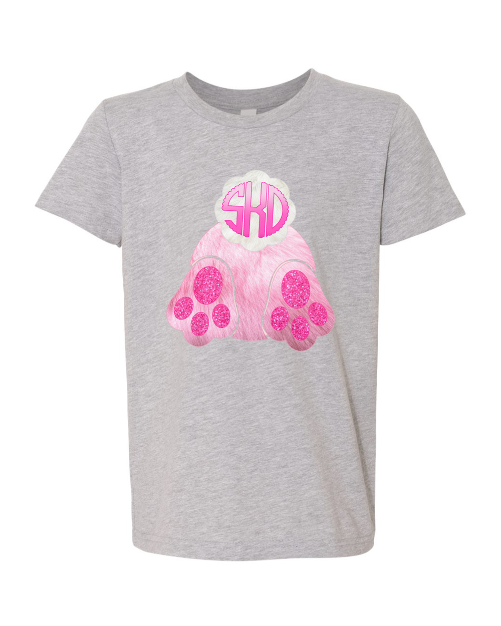 Monogram Bunny Butt Shirt Easter Day Tee