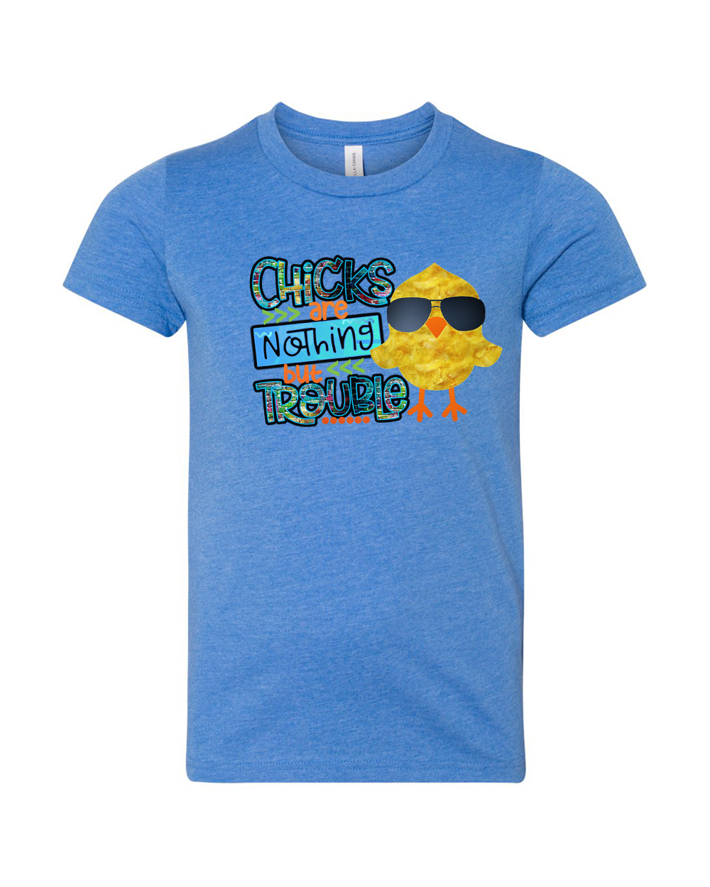 Chicks Are Nothing But Trouble Shirt Boy Easter Day Tee