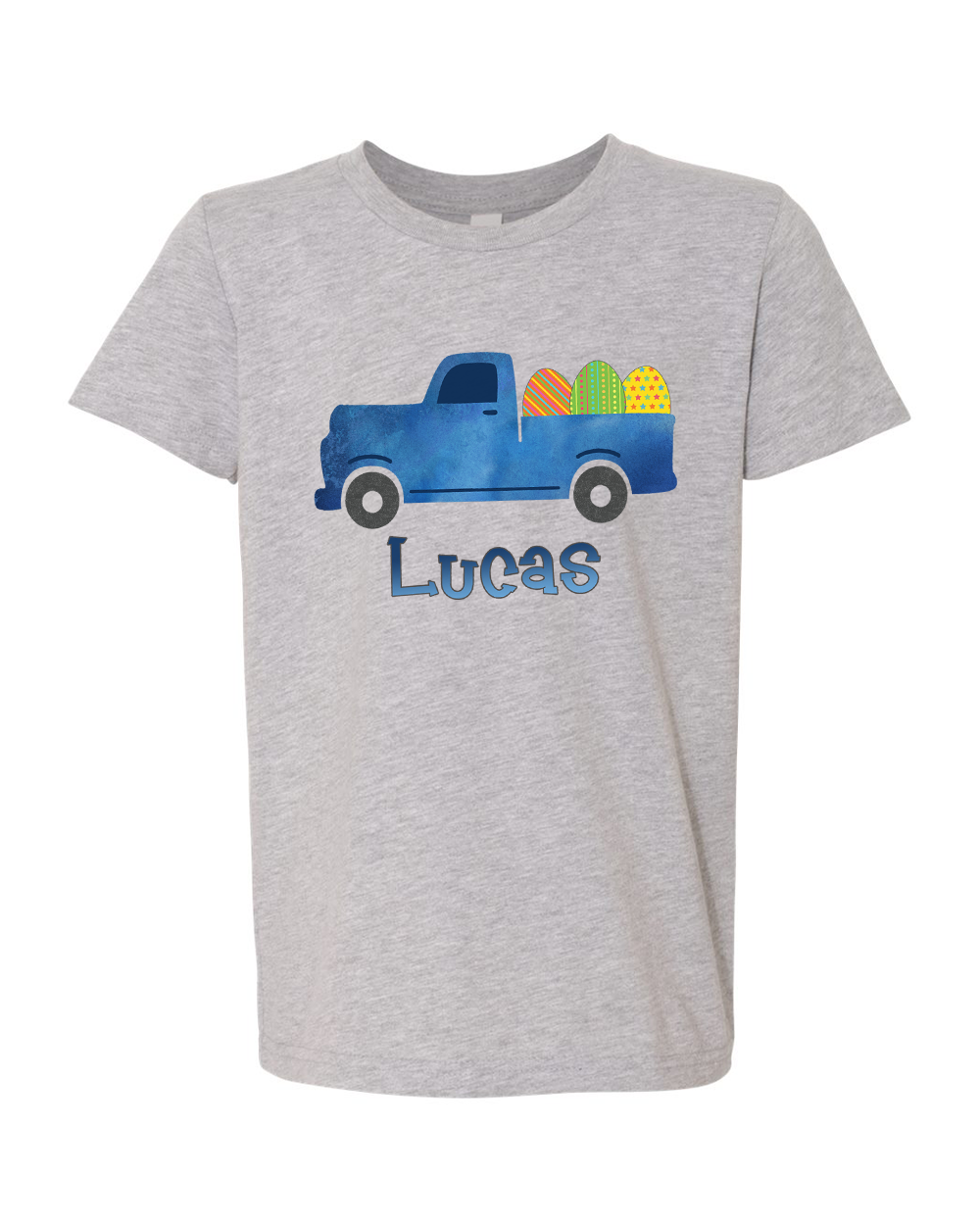 Personalized Easter Truck with Custom Name Easter Day Tee